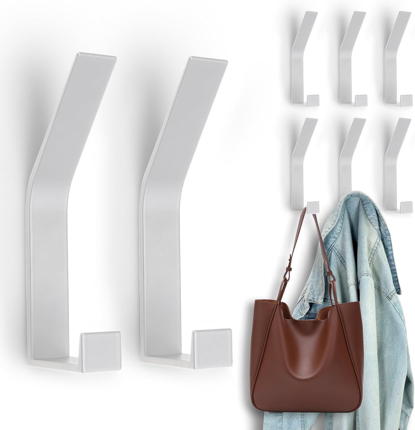 8 Алюминиевых шпалер Wandhaken Platzsparend весом 20 кг Tragkraft Jacken Handtücher