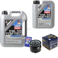 Inspektionspaket 6L Liqui Moly Top Tec 4600 5W-30 FüR Dacia Duster Lodgy 1.5 Dci