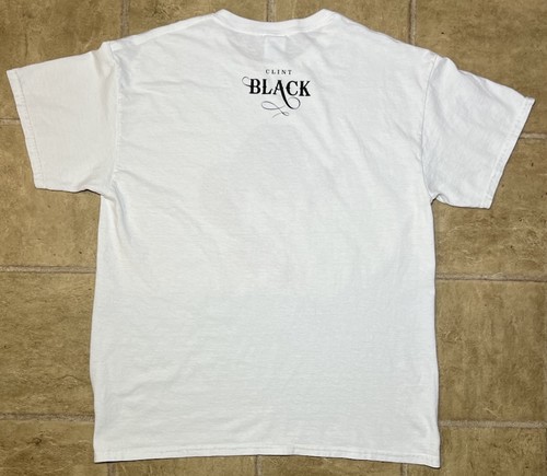 Clint Black State of Mind T-Shirt Mens Large Double Sided Early 2000s Gildan Tag - Picture 2 of 8