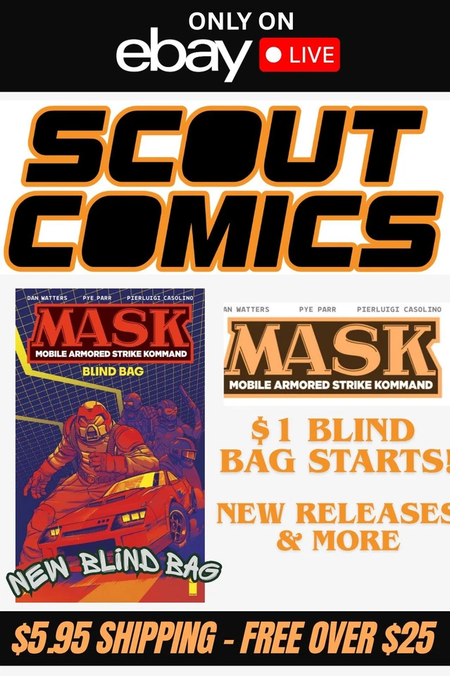 Mask #1 Blind Bag Drop - $1 starts Every 20 minutes - w/Trey @ Scout HQ