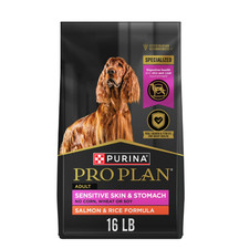Purina Pro Plan Sensitive Skin, Stomach Salmon and Rice Formula Dog Food, 16 lb