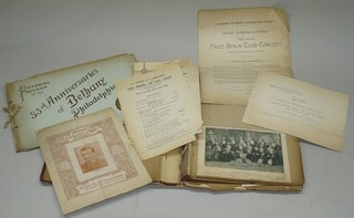 CIRCA 1890S UNIVERSITY OF PENNSYLVANIA COLLEGE ALUMNI'S SCRAPBOOK & EPHEMERA