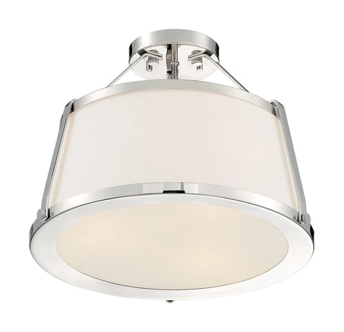 Nuvo Lighting 60/6996 Cutty 3 Light 16"W Semi-Flush Ceiling - Brass - Picture 3 of 7