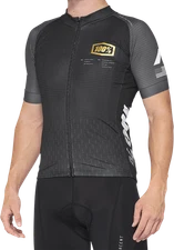 100% 40051-00000 Exceeda Jersey - Short-Sleeve - Black/Charcoal - Small