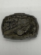 Vintage HIGHLINE Durango Silverton Station D SNG RR Railroad Train Belt Buckle