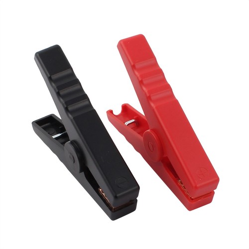 Pair 600A Emergency Clamps Booster Battery Clips for Jump Red Black - Picture 1 of 3