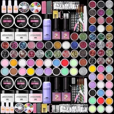 Acrylic Nail Kit Acrylic Nail Set with Drill and UV Light Acrylic Nail Powder