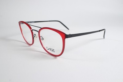 Oxibis UB3C5 Rot Unisex Rund Brille Brillengestell Glasses CS137