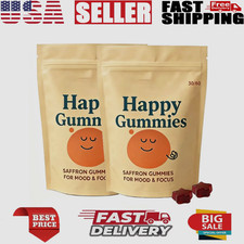 Saphire Happy Saffron Extract 60 Gummies-Stress Relief&Mood Support Antioxidant