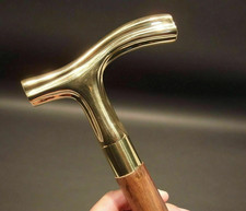 Handmade Walking Cane Brass Antique Wooden Walking Cane Premium Victorian Style