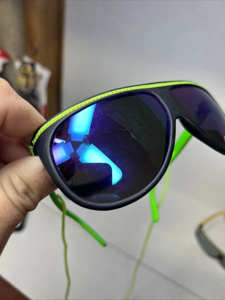 Gafas de sol vintage Jeff Gordon #24 cuerda verde neón y #43 The King Richard Petty Foto 3 de 4