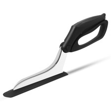 Frepxzlk Pizza Scissors, Cutter Scissors with Firm Base and Black
