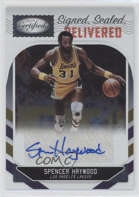 2018-19 Certified Signed Sealed Delivered 41/199 Spencer Haywood Auto HOF 4tr