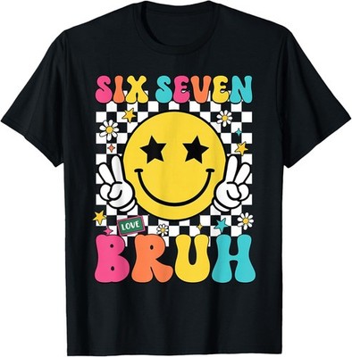 67 Meme Gen Alpha Slang 6 7 Six Seven Bruh Funny Boys Kids T-Shirt