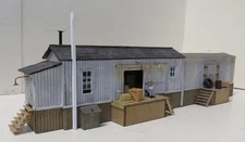 FREIGHT STATION. BUILT. WOOD. HIGHLY DETAILED. WEATHERED. CUSTOM. UNIQUE! HO
