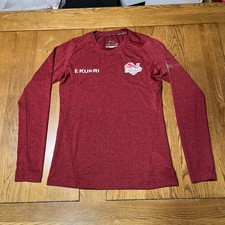 Official Team England Commonwealth Games Ladies Size 8 L/Sleeve Red Sports Top