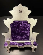 Book Display/Easel Throne Bookchair Individual Book Stand Purple & Silver
