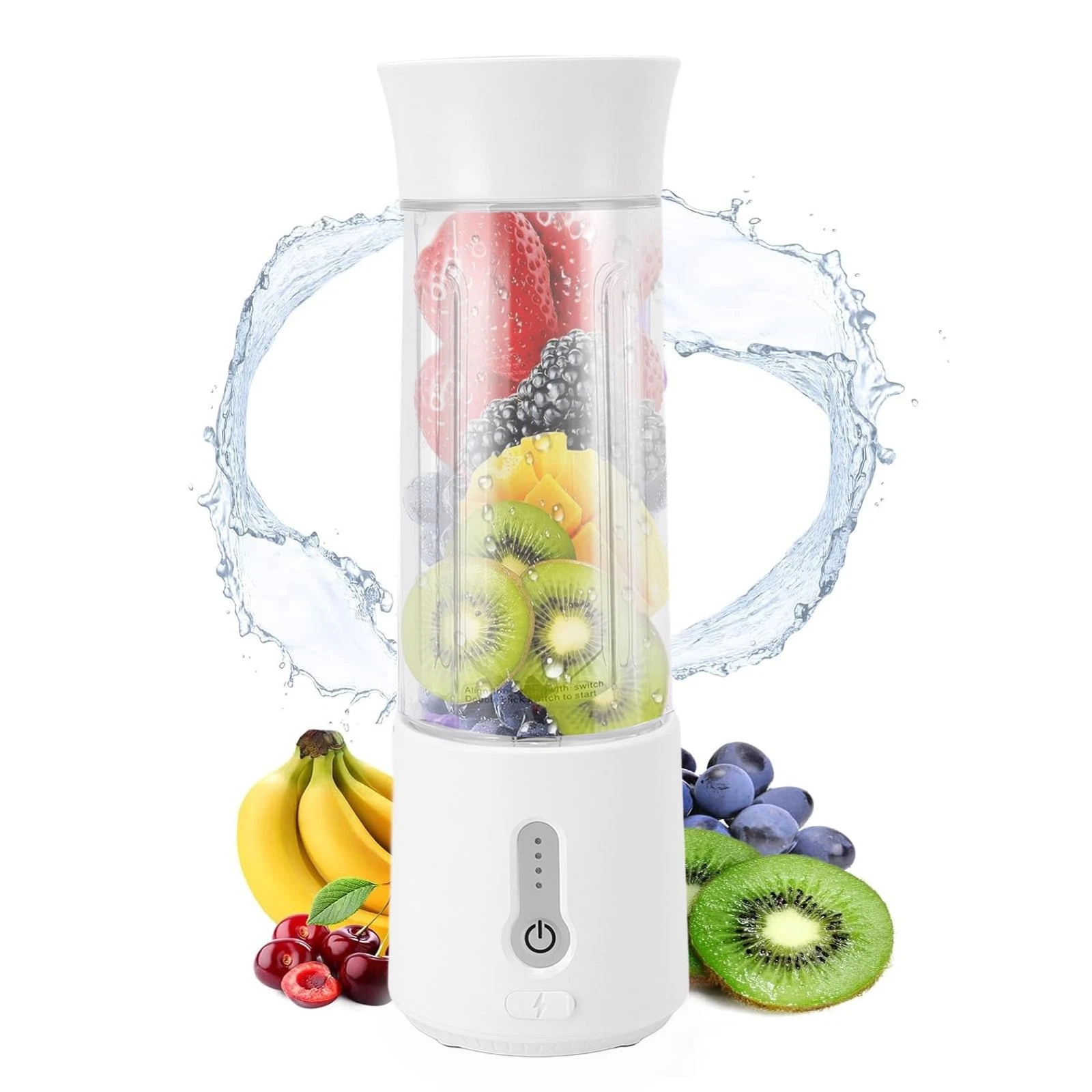 Portable Blender, Personal Size Blender for Shakes & Smoothies, USB Rechargea...