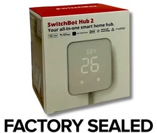 SwitchBot Hub 2 Wi-Fi Thermometer Hygrometer IR Remote 2nd Gen FACTORY SEALED