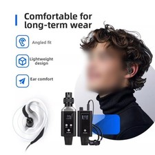 Rechargeable UHF Wireless In Ear Monitor System 16 Channels For Performance