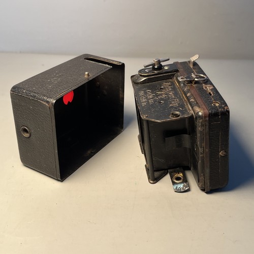 Zeiss Ikon Baby Box Tengor Boxkamera Kamera - Goerz Frontar D.R.P. Optik #H2 - Bild 9 von 13