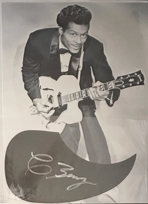 Chuck Berry Signed Guitar Pick Guard With PSA LOA - Image 1 of 4