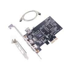 PCIE FireWire Card, PCI Ex1 to External IEEE 1394 Adapter Controller 4 Ports