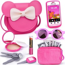 Girls Play Purse with Pretend Makeup Set - Fun Accessories for Imaginative Play