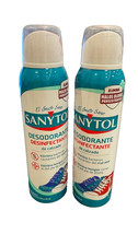 2 x Sanytol Disinfectant Shoe Spray 150ml–Deodorant & Sanitizer Odour Eliminator