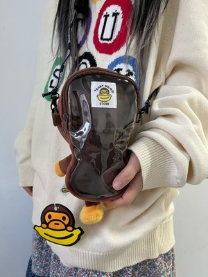 NWT A Bathing Ape Baby Milo Store Monkey Basic Shoulder Bag