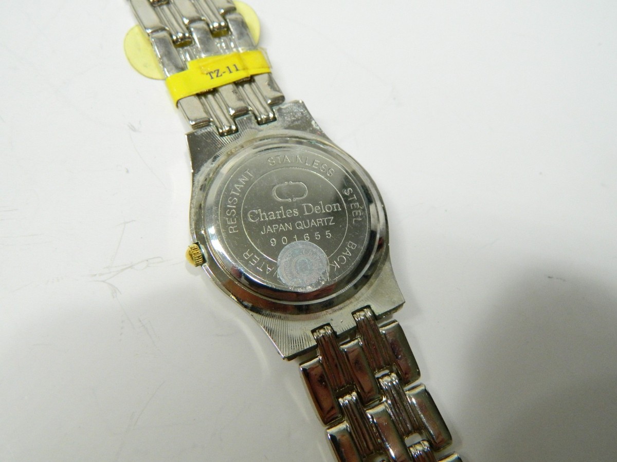 Gold & Silver tone Charles Delon Men display picture 2