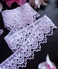 Venise Lace, 1+3/4 inch wide   white color price for 1 yard