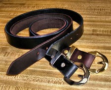Amish Made Genuine Leather 1 1/4" Brown/ Black Belts S M L XL 32-60 Men / Women