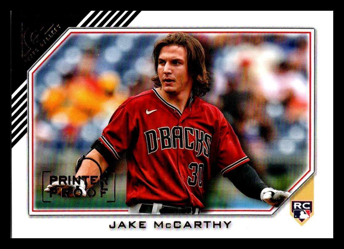 2022 Topps Gallery Printer Proof Jake McCarthy RC #28 Arizona Diamondbacks