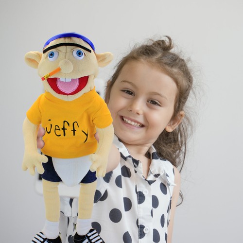 Jeffy Puppet Cheap Sml Jeffy Hand Puppet Plush Toy 23" Stuffed Doll Kids UK - Picture 9 of 12