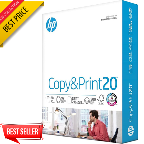 HP 8.5x11 Copy & Print Paper 20lb 500 Sheets Per Ream