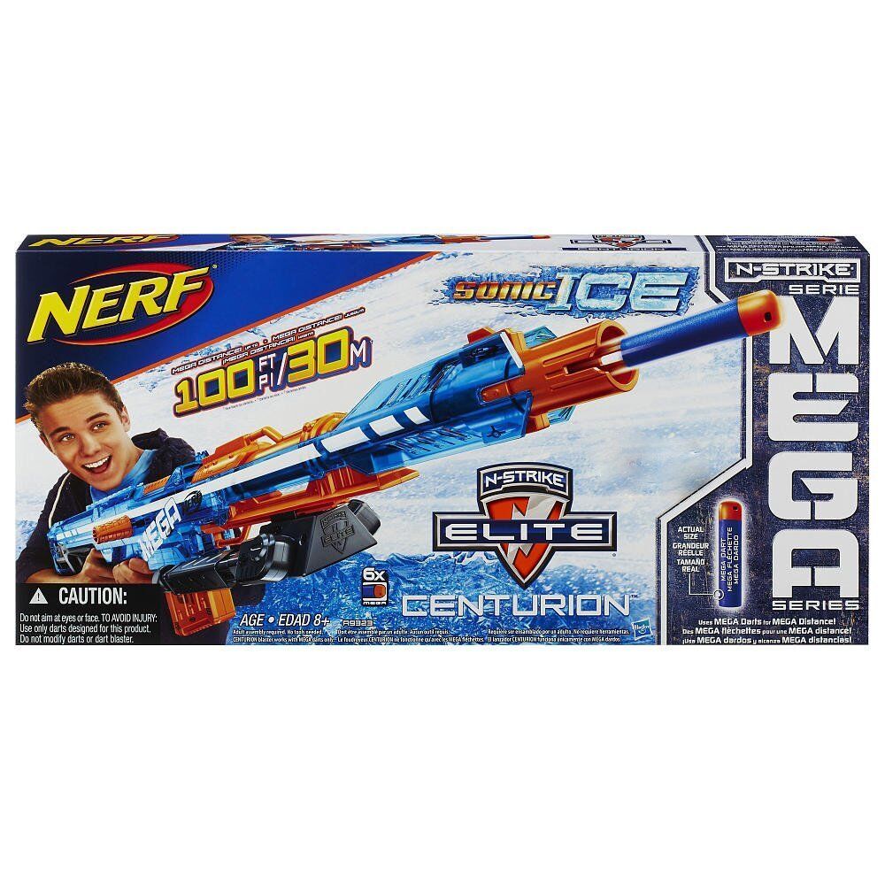 slå Forkæl dig whisky Brand New NERF Elite Sonic CENTURION Dart Blaster MEGA DISTANCE Rare ICE  630509250127 | eBay