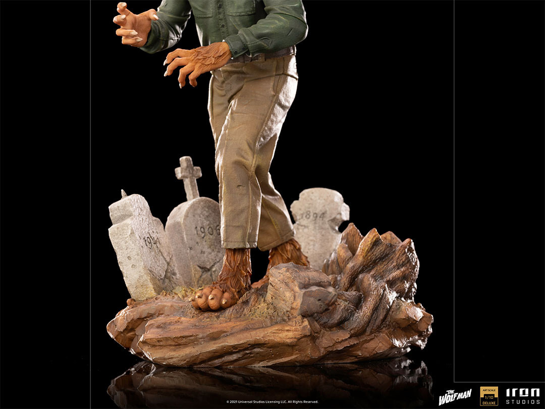 SF・ファンタジー・ホラー UNIVERSAL MONSTERS THE WOLFMAN STATUE Amazon.com: Iron Studios 1:10 The Wolf Man Art Scale
