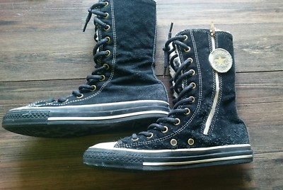 Shoes Converse Mit Fell Damen Converse 38 All Star Stiefel Schwarz