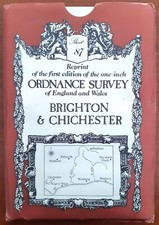 David & Charles - Ordnance Survey Map Reprint - 87 - Brighton & Chichester - VGC