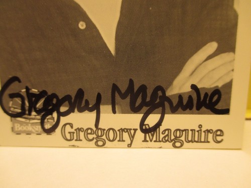 Tarjeta coleccionable de autor de librero 321 firmada por Gregory Maguire 1999 para CONFESIONES... - Imagen 2 de 3