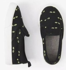 Boys Gymboree Fall Fest Halloween Glow In Dark Spooky Eyes Shoes Boys NWT Size 4