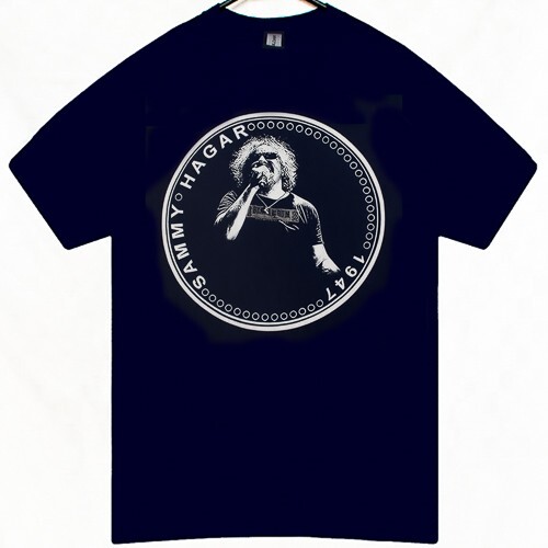 Sammy Hagar 1947 Musik Herren T-Shirt Größe XL Gildan Blau