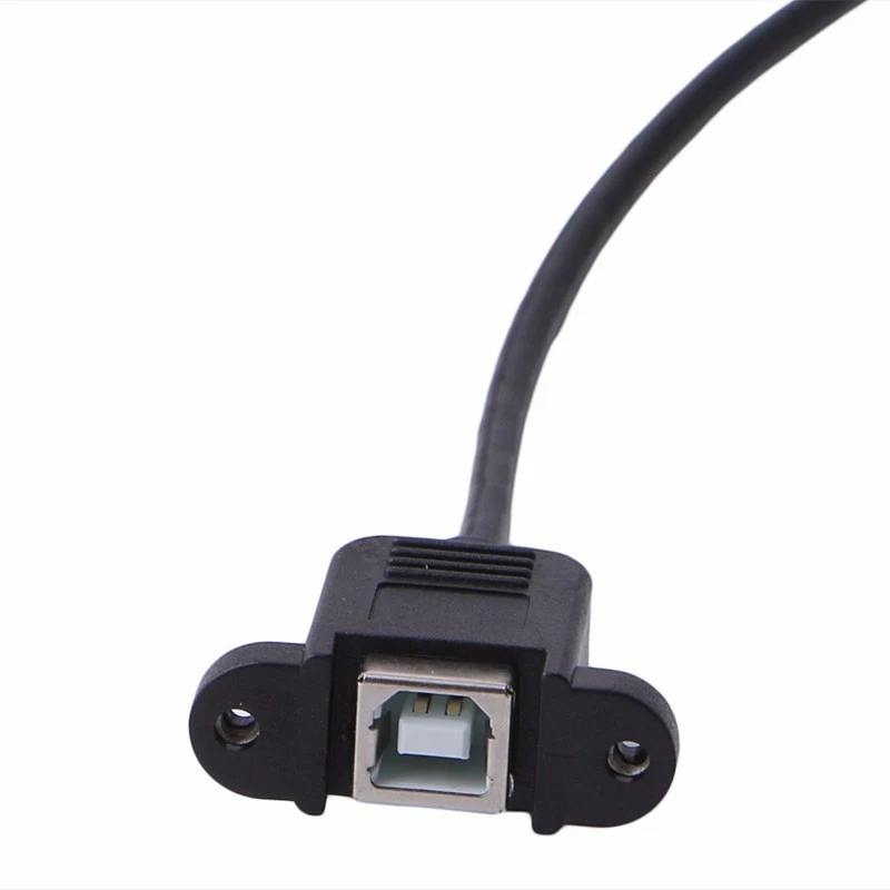 USB-B 2.0 Female Panel Mount to Micro-B 5-Pin Male Printer Cable 50cm - Image 4 of 4