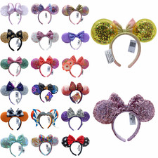 200 Styles Disney Belle Beauty the Beast Minnie Sequin Mermaid Ariel Bow Headban