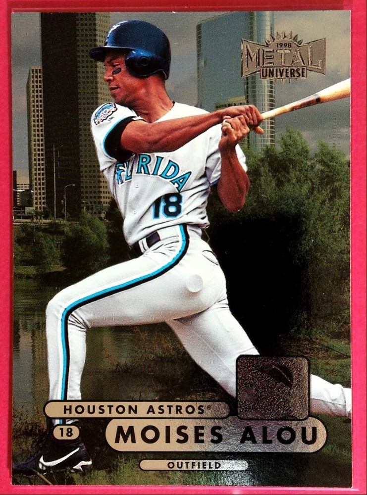 1998 Metal Universe #21 Moises Alou - Houston Astros