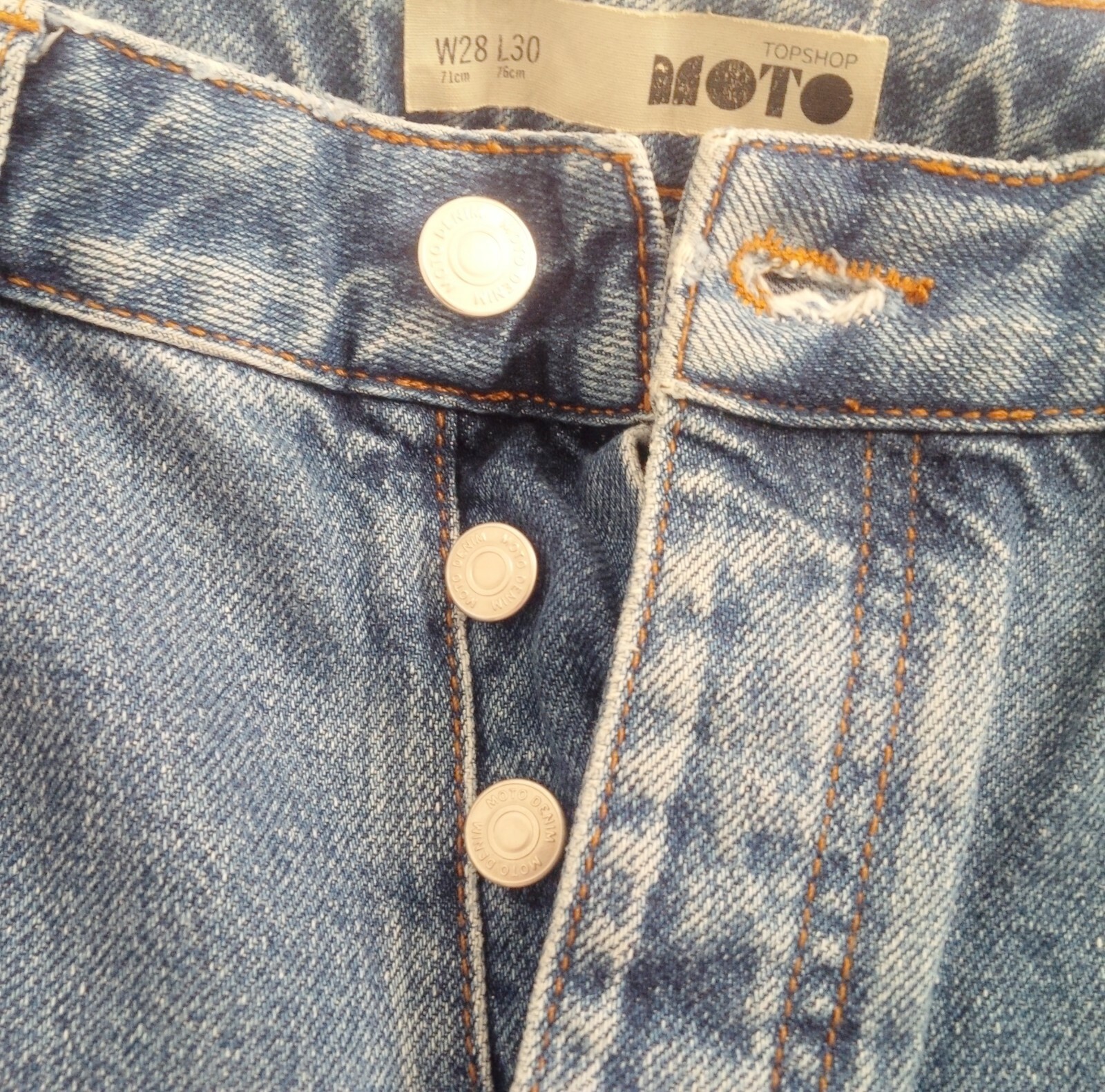 Купить Topshop Moto mom jeans blue 