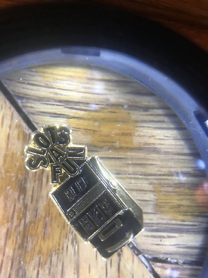 Slots A Fun Fun Fun Casino Vintage Metal Slot Machine Tie Tack Las Vegas Nevada