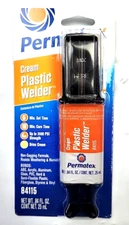 Permatex Plastic Welder 84115 Cream 5-Minute Plastic Weld Adhesive 0.84 oz.