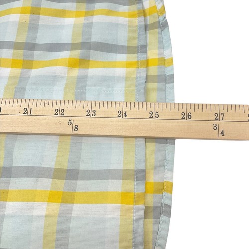 Volcom Shirt Mens Sz S Yellow Plaid Crash Course Short Sleeve Button Up Nwt $45 - Picture 7 of 7